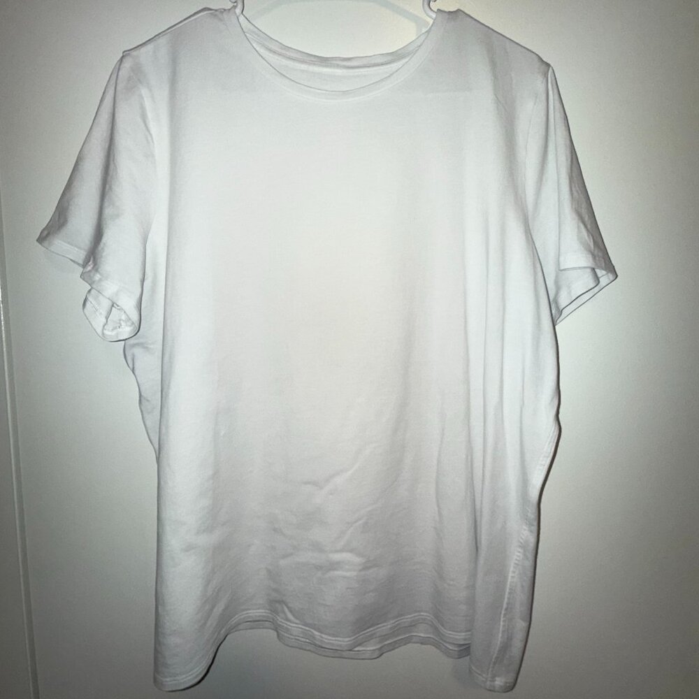 Organic Cotton Straight-Hem Crewneck T-Shirt